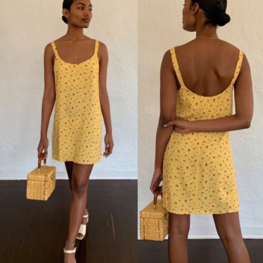 Reformation Puglia mini Slip dress